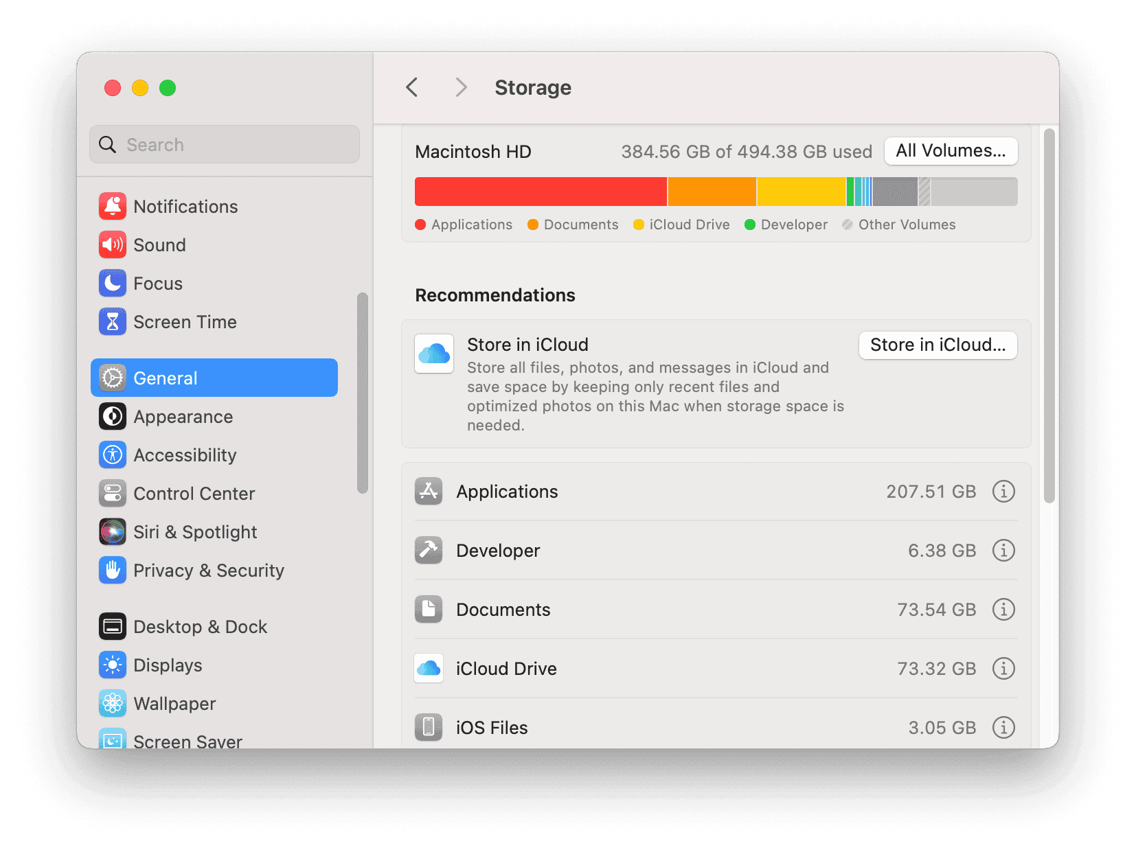 Optimize Mac Storage on macOS Sonoma and Ventura