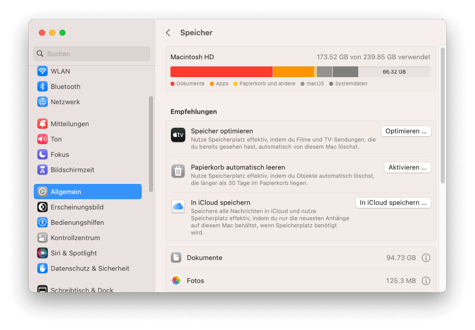 Optimize Mac Storage Space