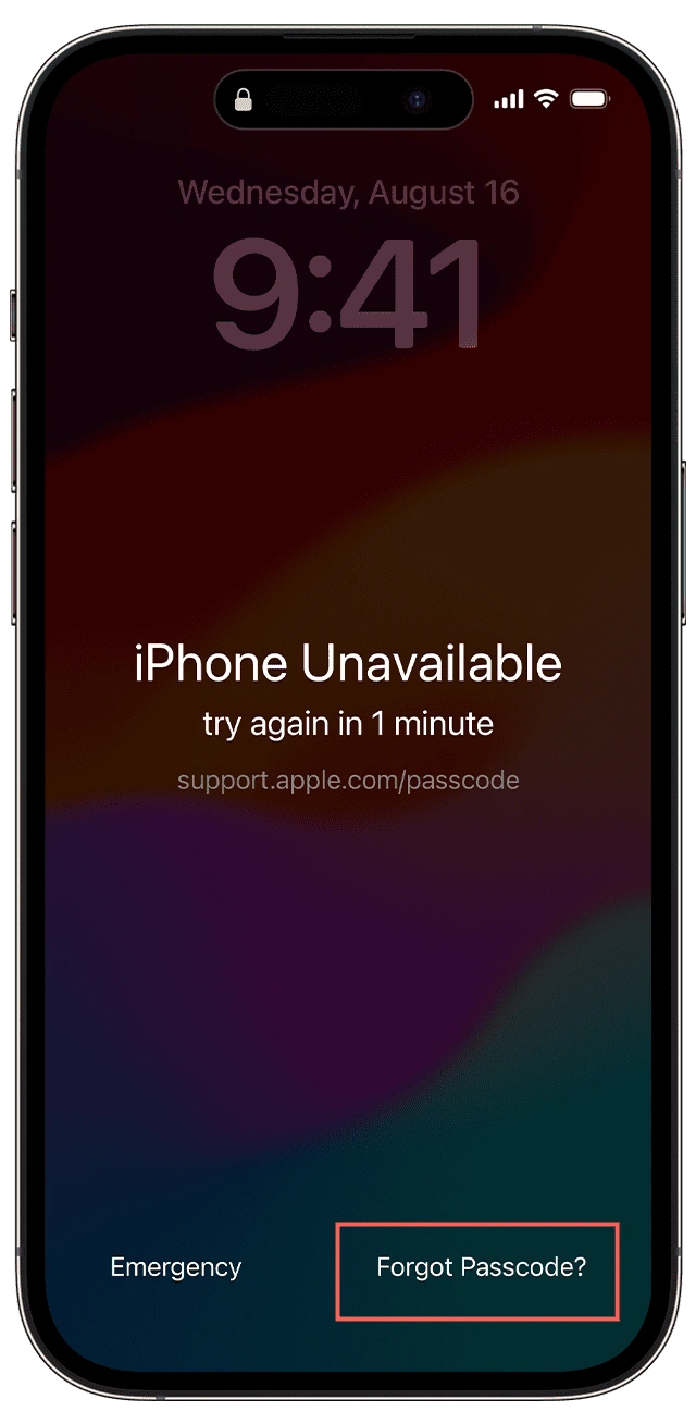Passcode Reset in iOS 17