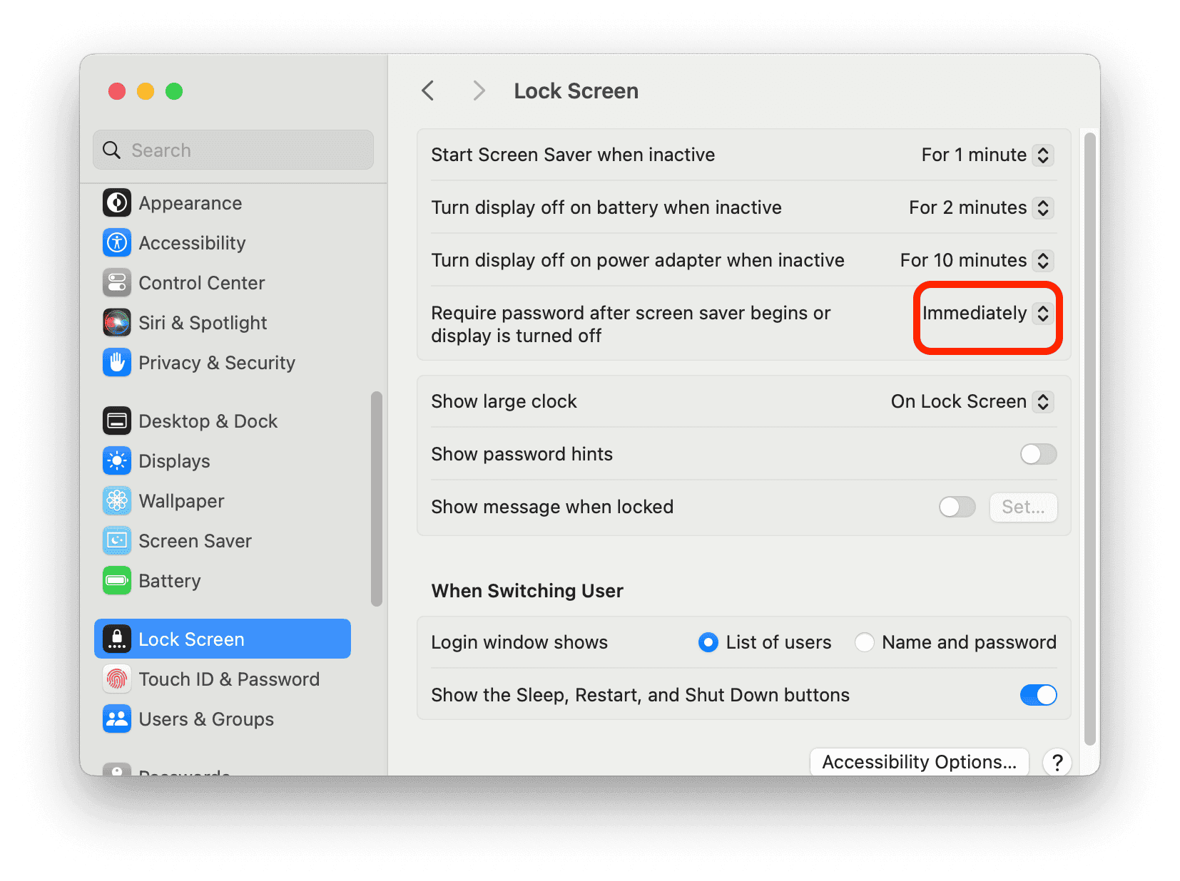 How to Password Protect Screen Saver on Mac Sonoma