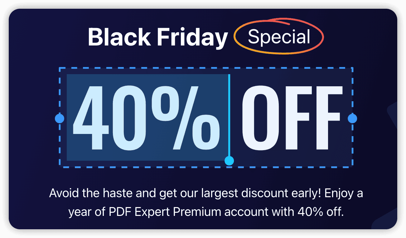 PDF Expert Black Friday Sale