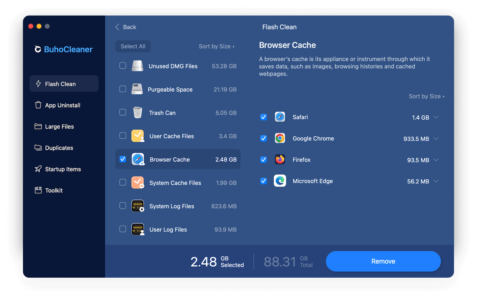 Quickly Clear Browser Cache on Mac Using BuhoCleaner Quickly Clear Browser Cache on Mac Using BuhoCleaner
