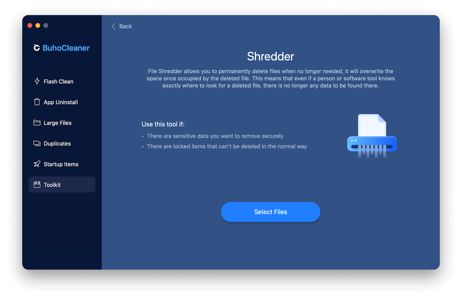 Delete Files on Mac with BuhoCleaner