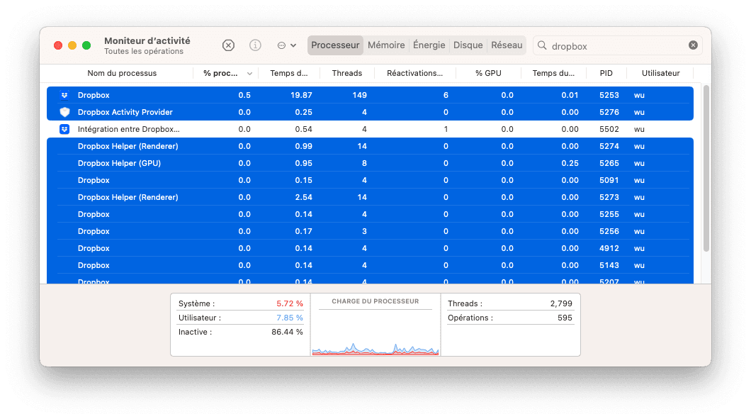 Quit Dropbox on Mac Quit Dropbox on Mac