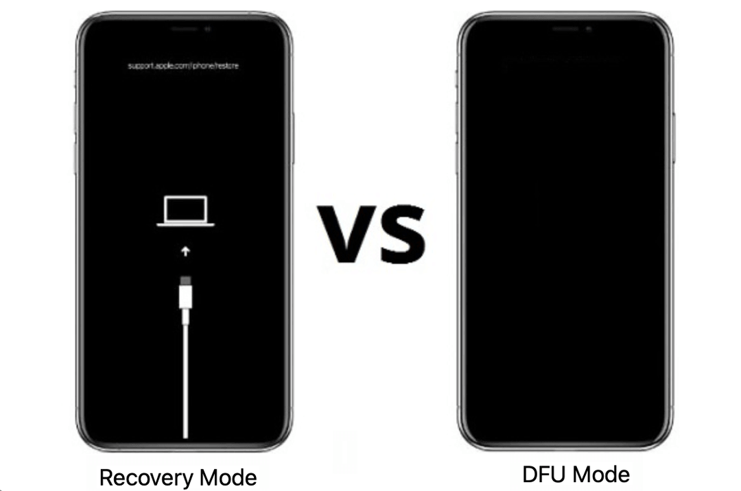 iPhone 恢復模式 vs iPhone DFU 模式