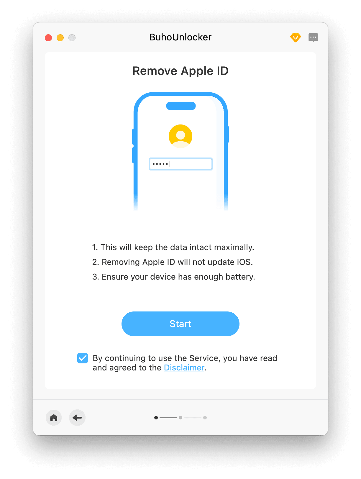Remove Apple ID on iPhone with BuhoUnlocker