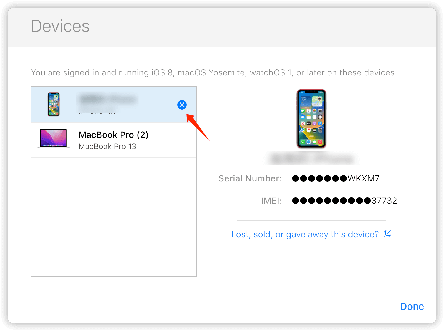 Remove Devices from Apple ID Using iCloud