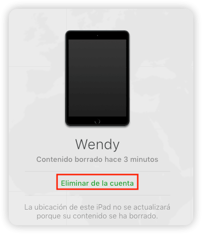 Eliminar iPad de la cuenta de iCloud