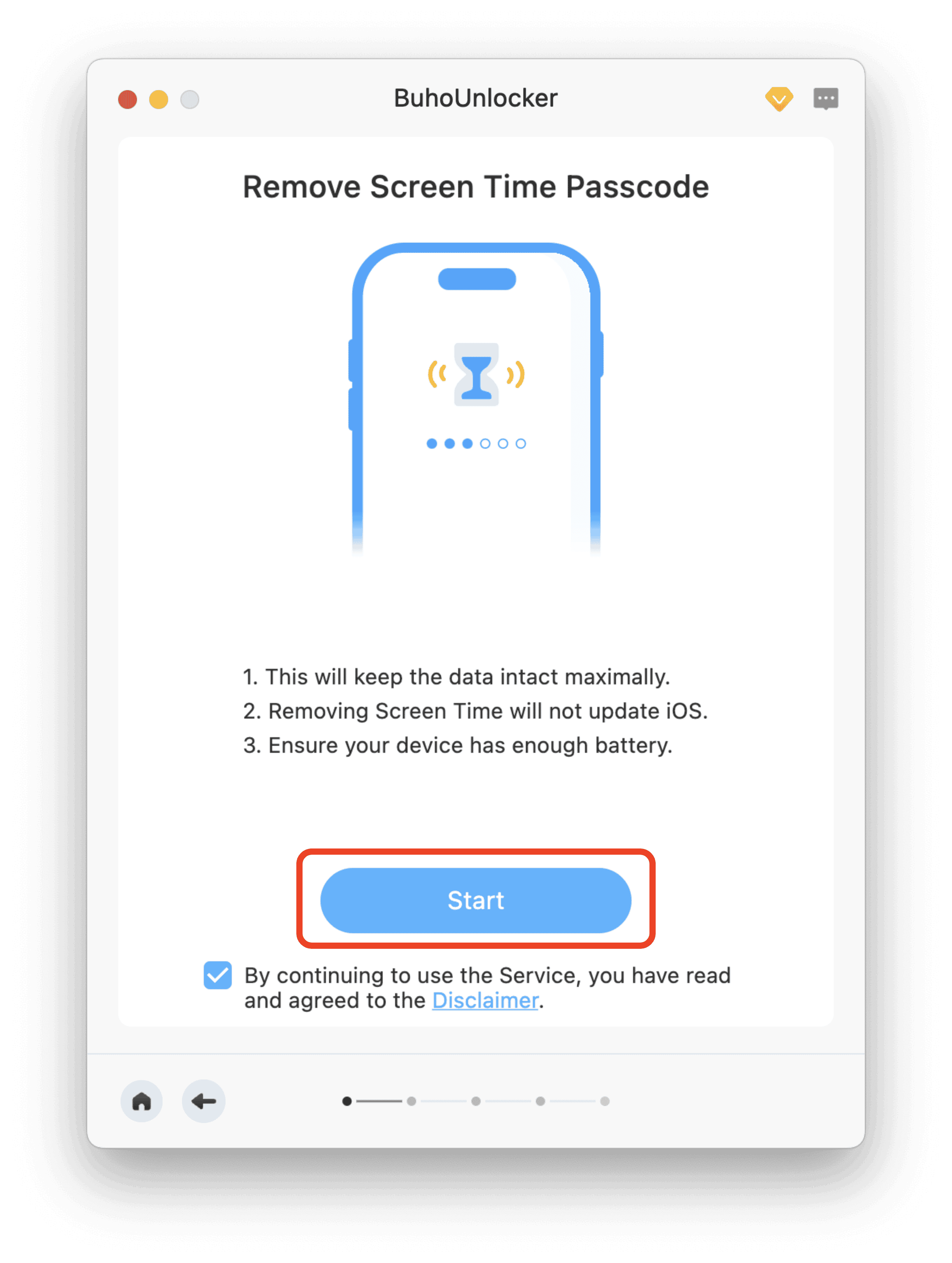 Start Removing Screen Time Passcode
