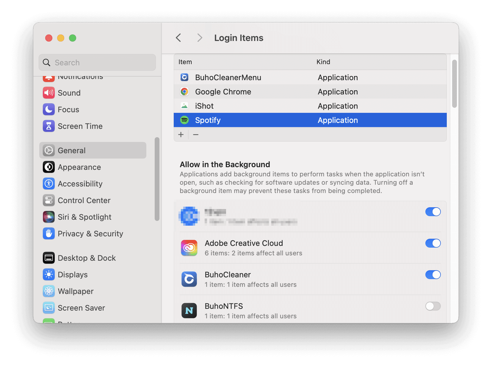 Remove Spotify from Login Items List on Mac Remove Spotify from Login Items List on Mac