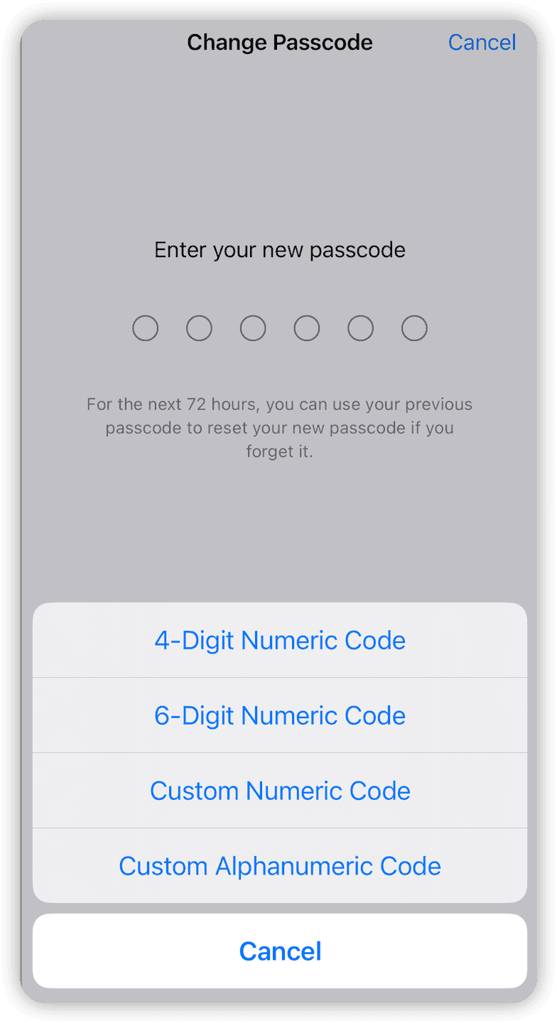 Reset iPhone Passcode on iPhone