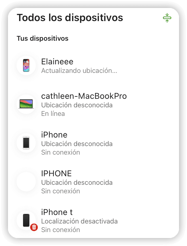 Formatear iPhone bloqueado con iCloud - Elige el iPhone bloqueeado