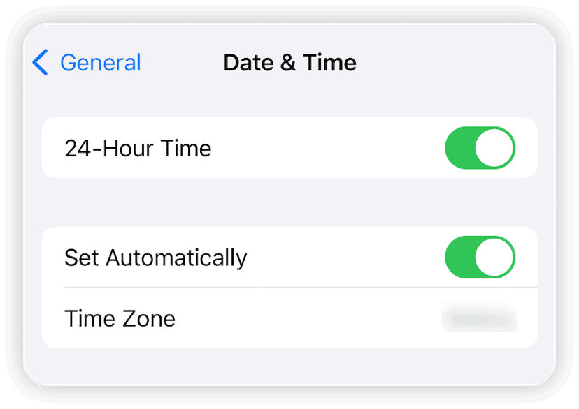 Set Time and Date Automatically