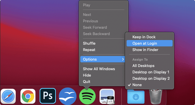 Stop Spotify from Opening on Startup with the Dock
