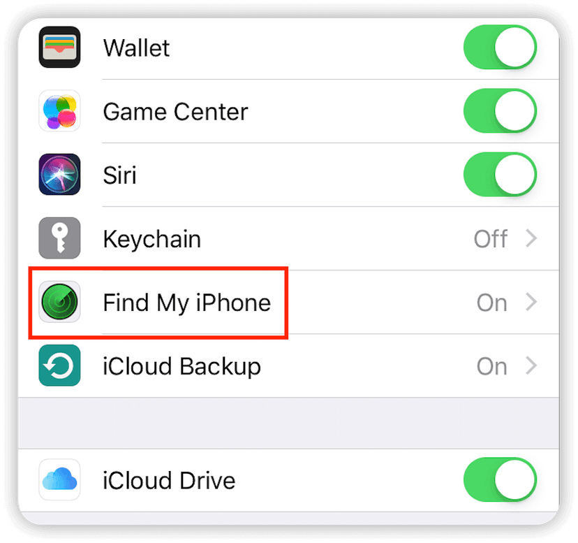 Turn off Find My iPhone on iOS 12 - 4