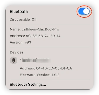 Turn On and Off Mac Bluetooth