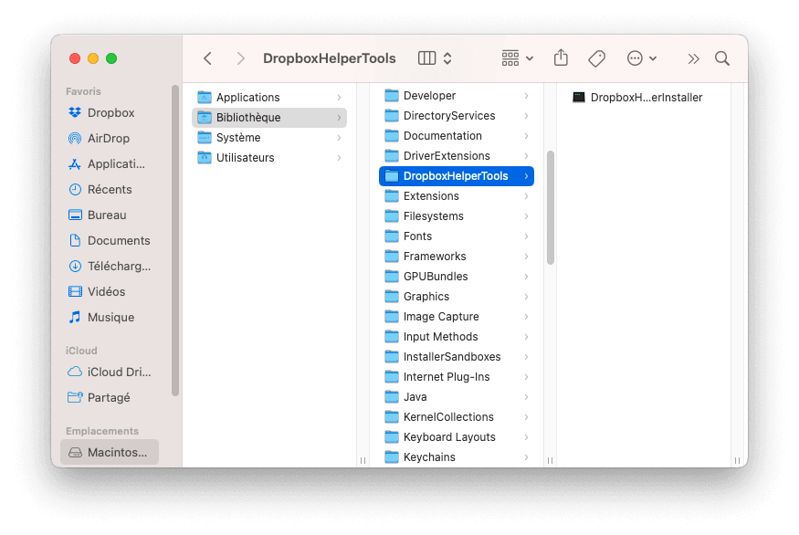 Uninstall the Dropbox Contextual Menu Uninstall the Dropbox Contextual Menu
