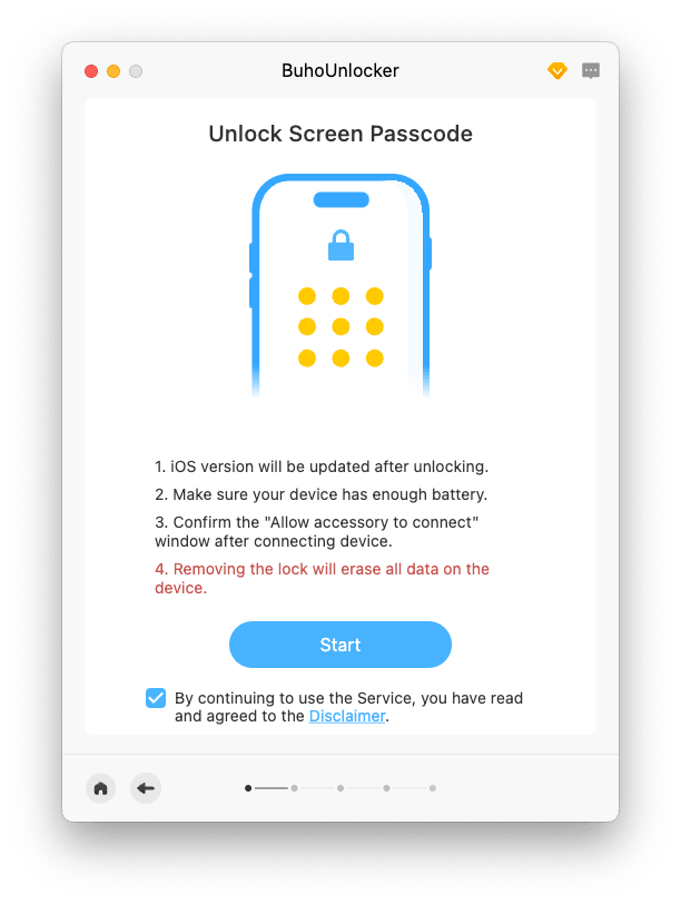 Unlock Screen Passcode with BuhoUnlocker