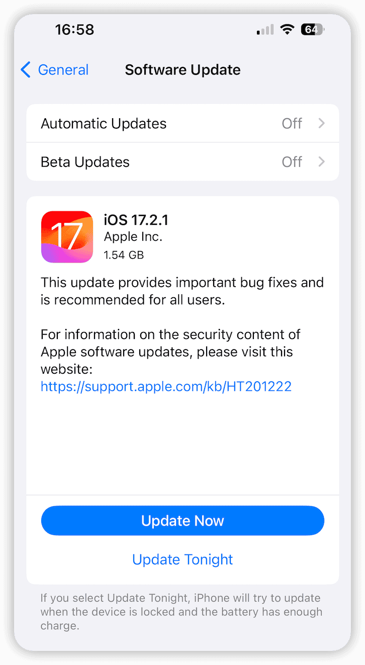 Update Your iPhone