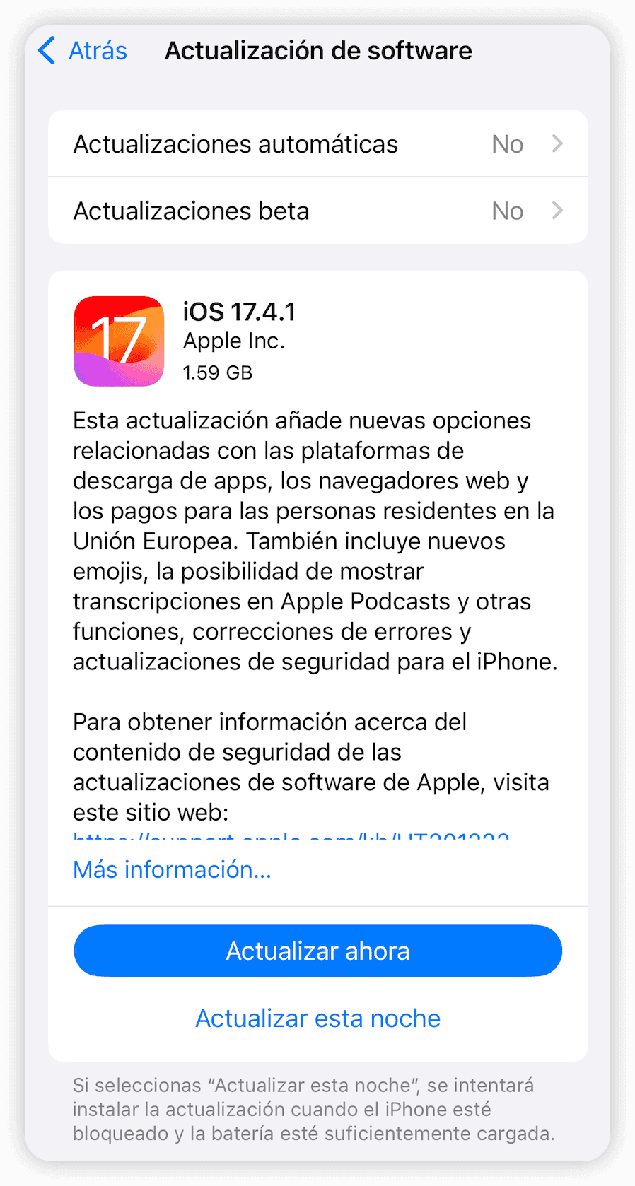 Update your iPhone