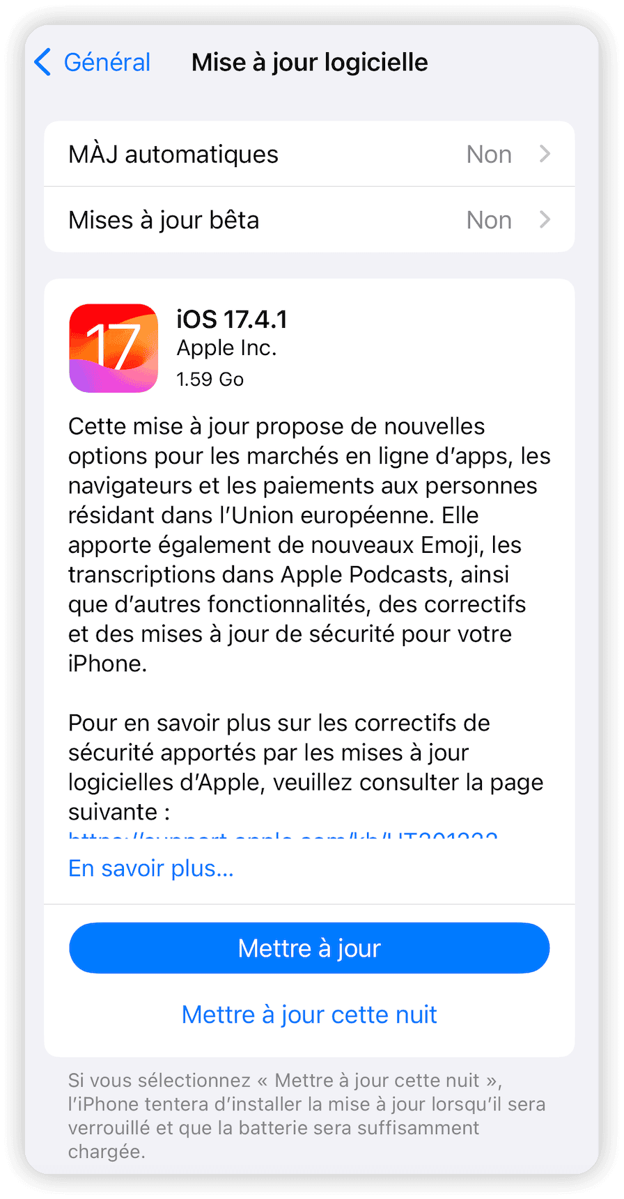 Update your iPhone