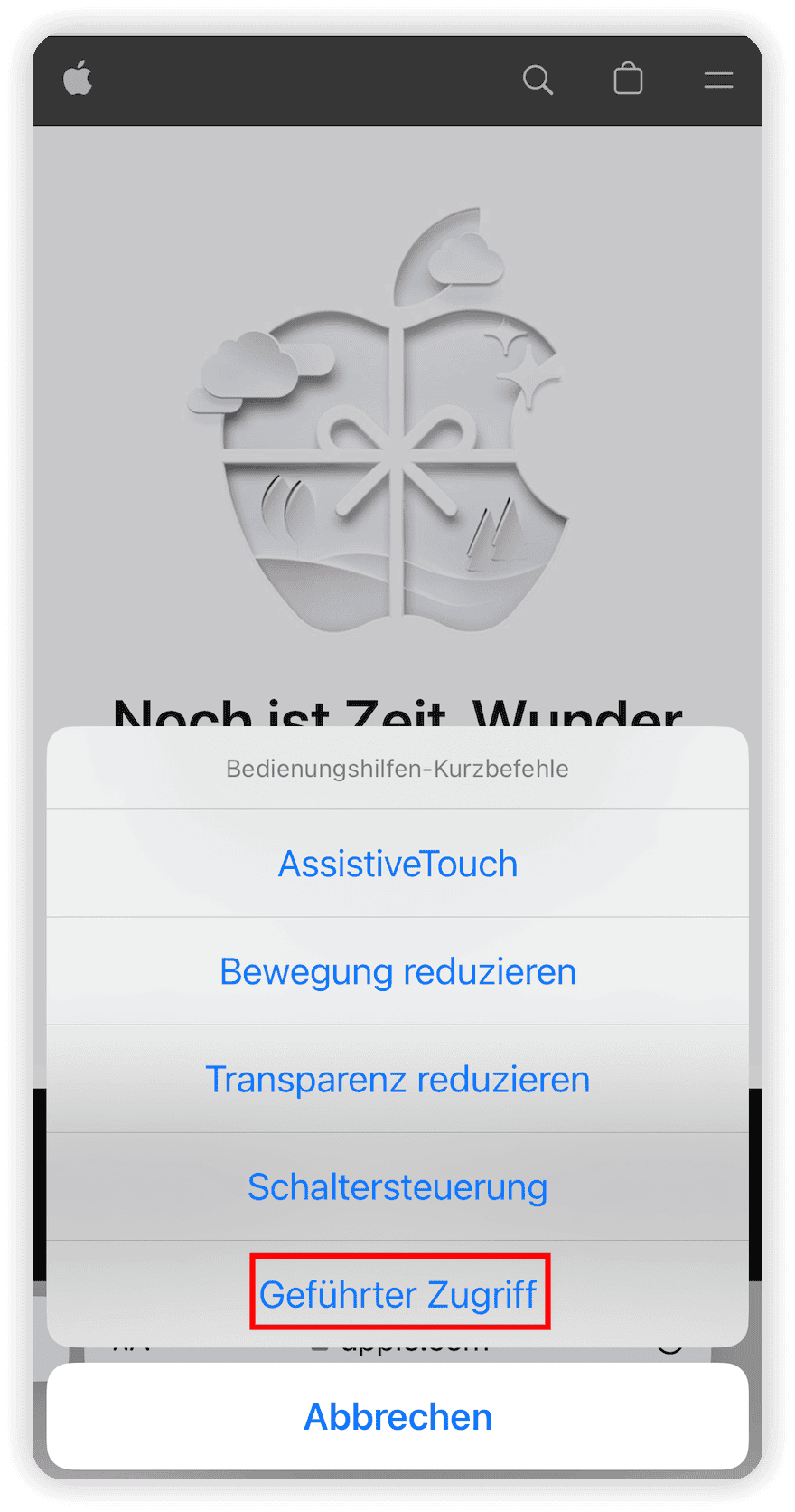 Barrierefreiheit, Verknüpfung, geführter Zugriff.png