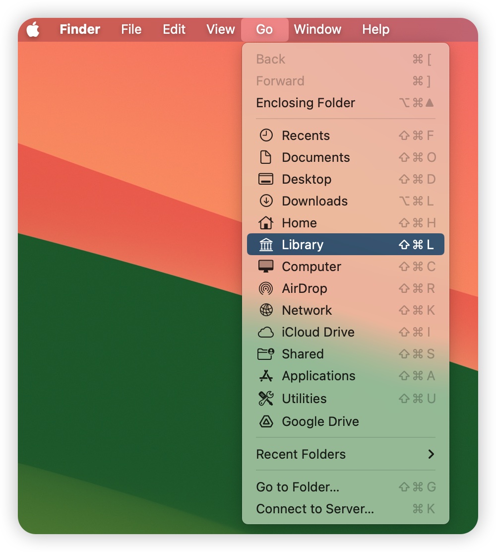 Mac Library folder
