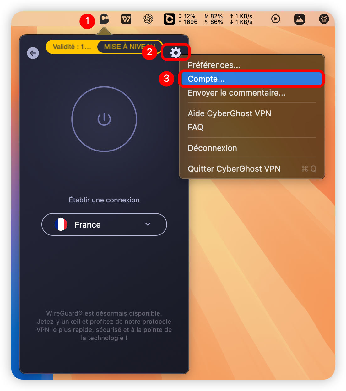 Supprimer votre compte de CyberGhost