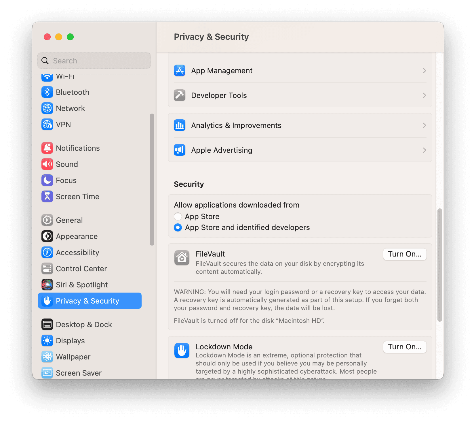 allow apps downloaded from