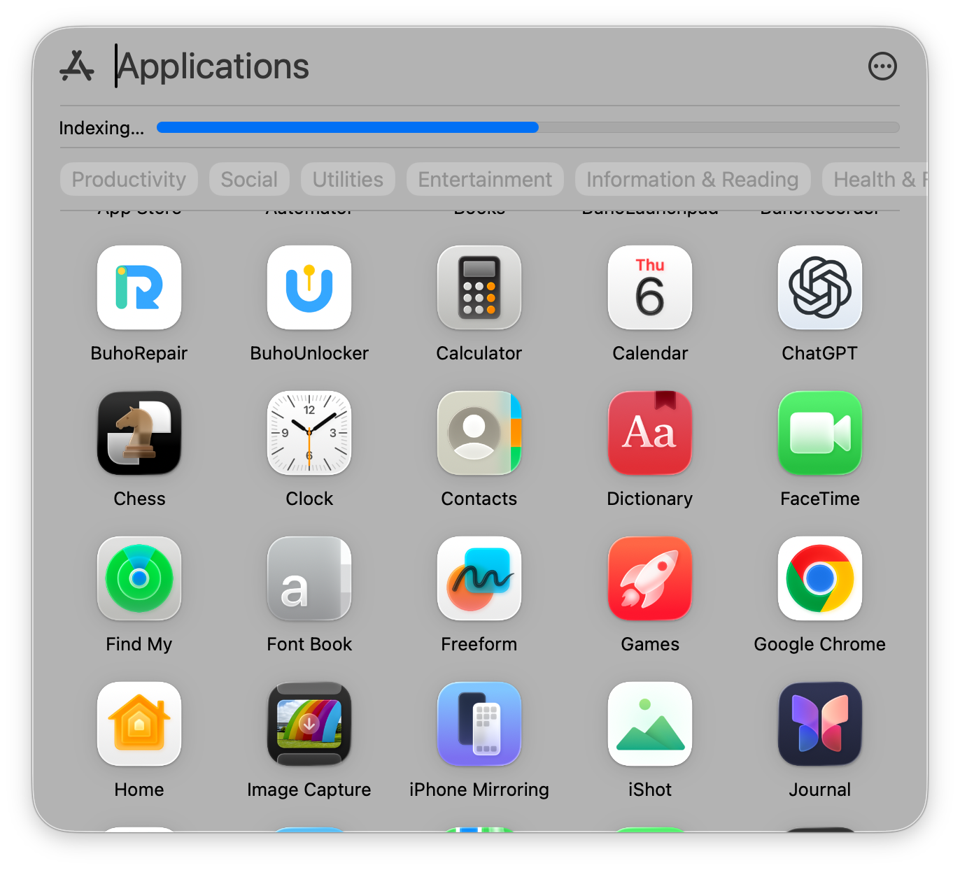 App zeigt nur Mac-Apps an
