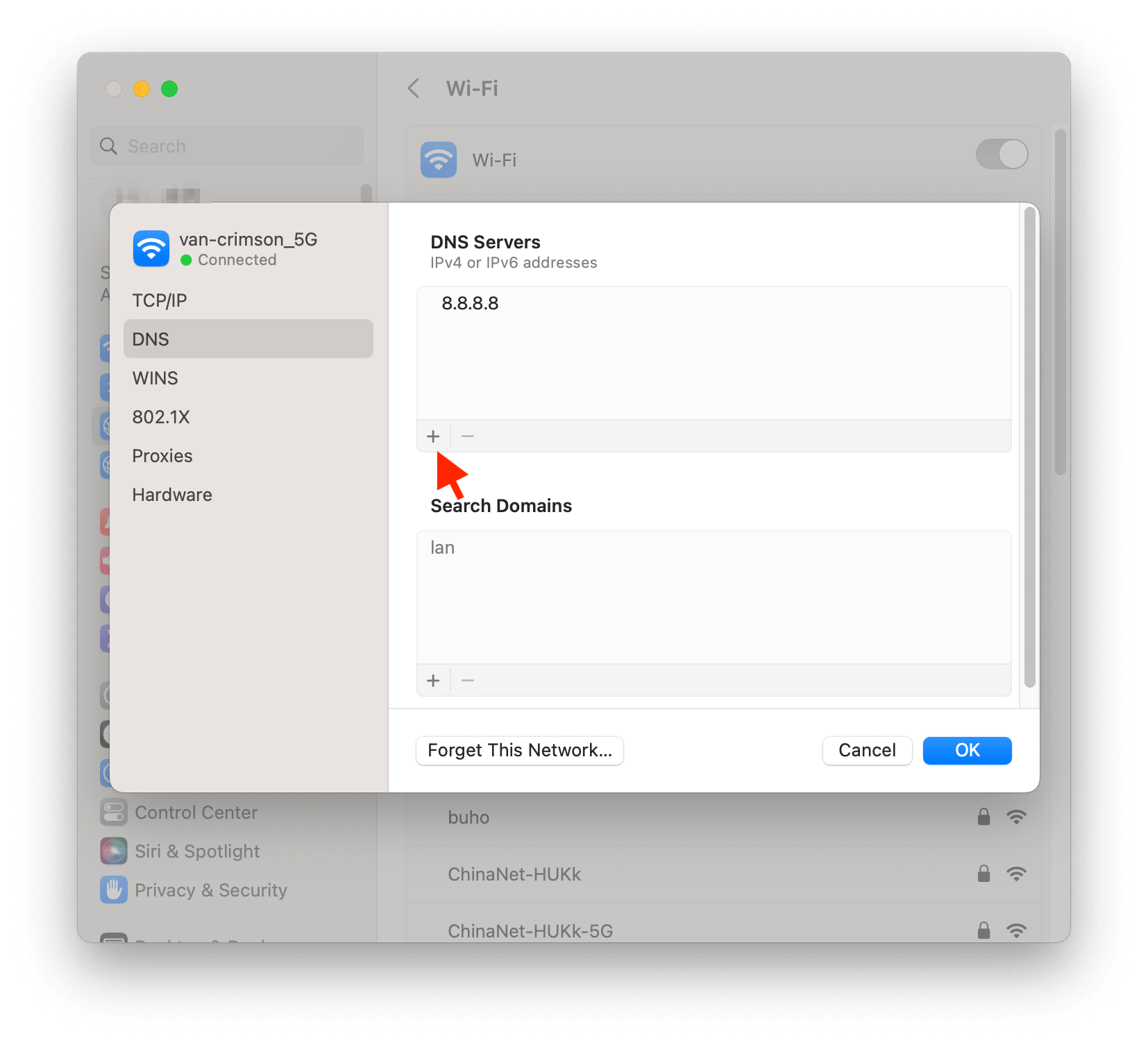Change DNS Settings