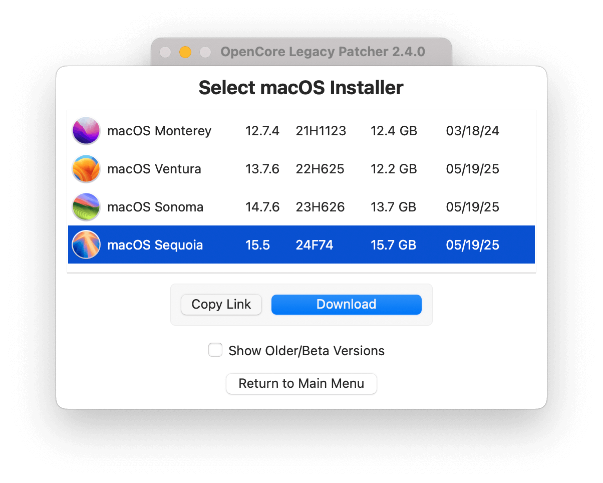 Erstellen Sie das macOS Sequoia-Installationsprogramm