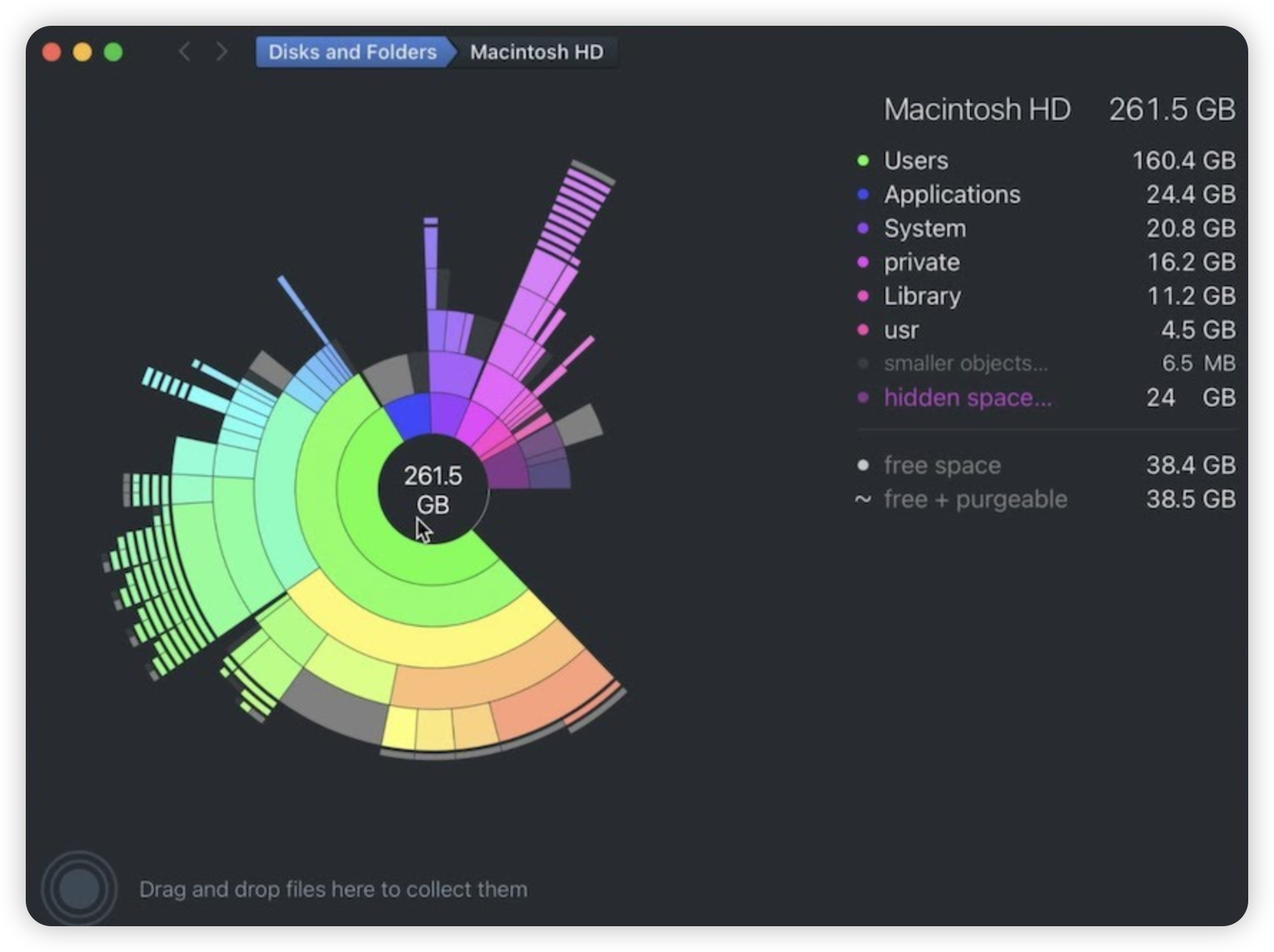 Najlepsze Oprogramowanie do Czyszczenia Maca - DaisyDisk Screenshot
