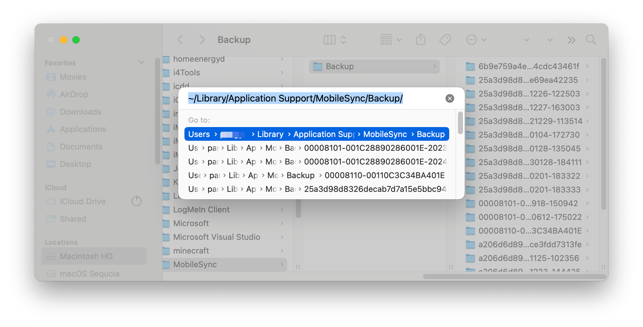 Delete iOS Backups on Mac