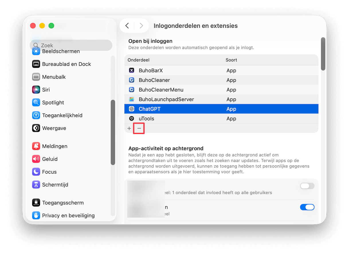 Inlogitems uitschakelen op macOS