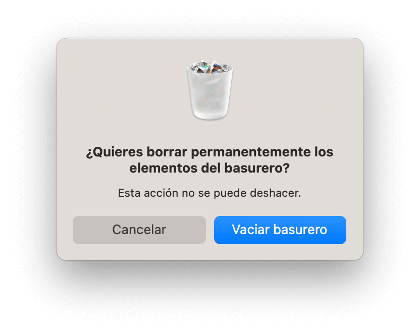 Empty Trash on Mac