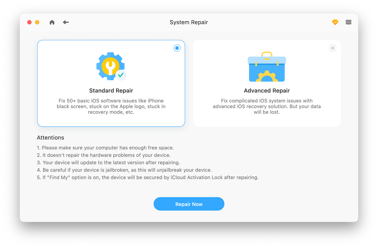 iOS System Repair Software