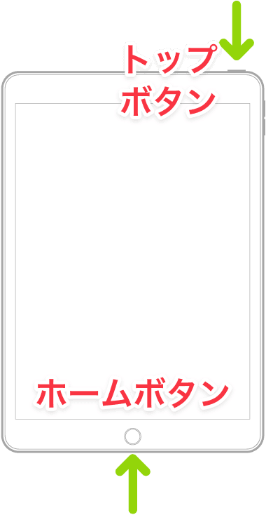 ホームボタンがないiPadを強制的に再起動する方法