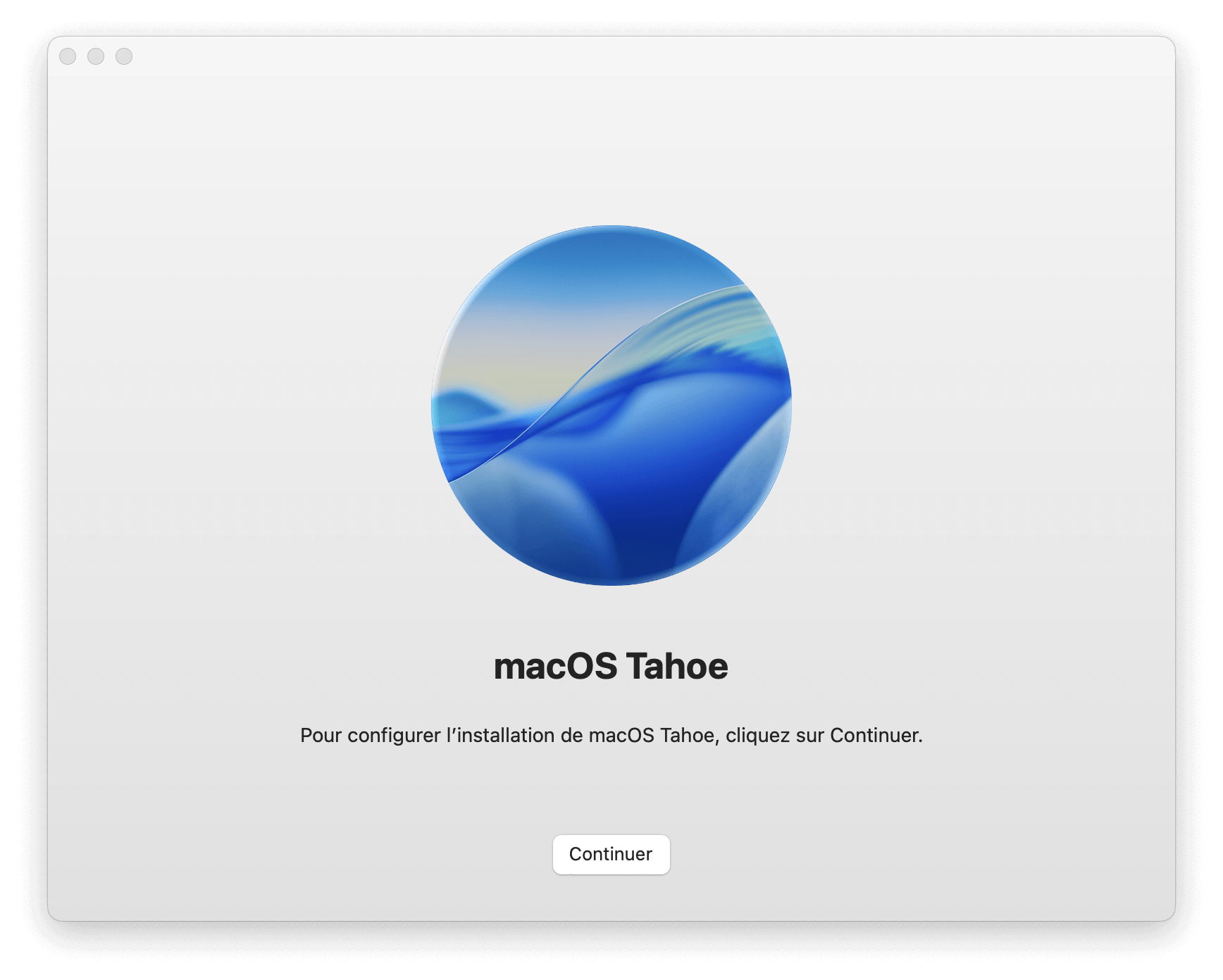 Installer macOS Tahoe