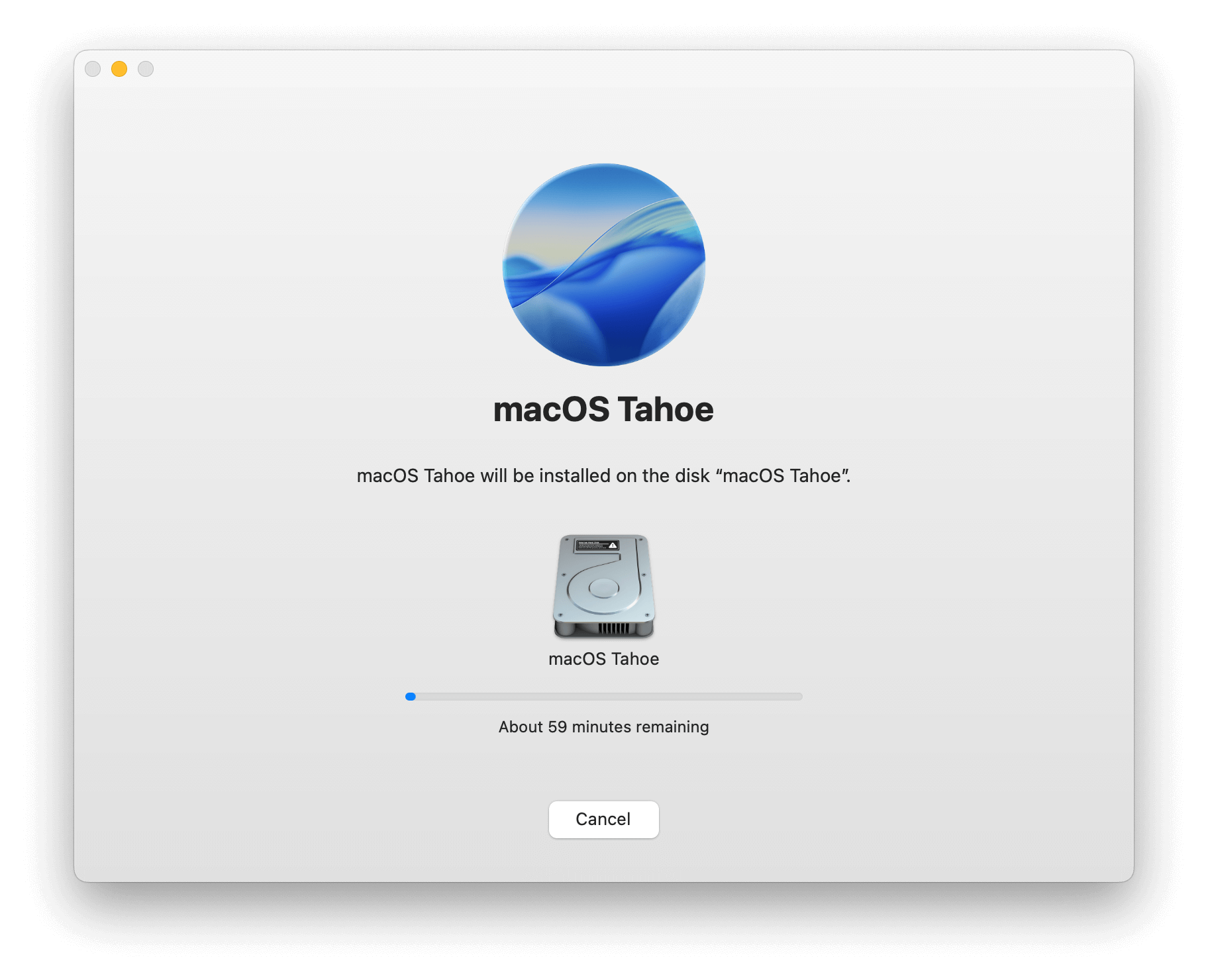 Installing macOS Tahoe
