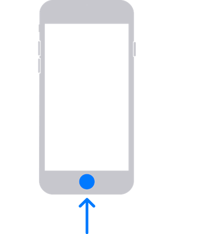 iPhone 6s Earlier Recovery Home Button