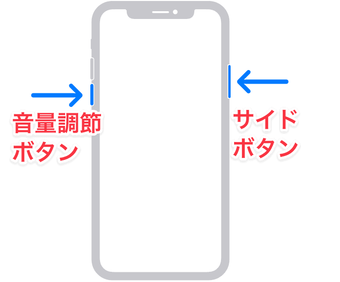iPhone X以降を再起動する方法