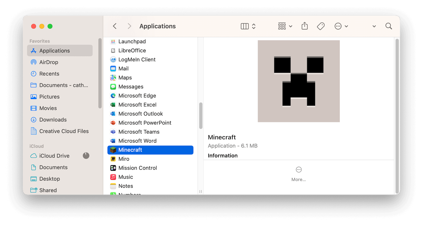 Uninstall Minecraft App