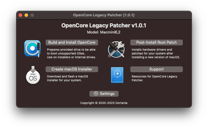 opencore-main-menu.png