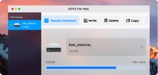 Alternative Paragon NTFS pour Mac : EaseUS NTFS pour Mac