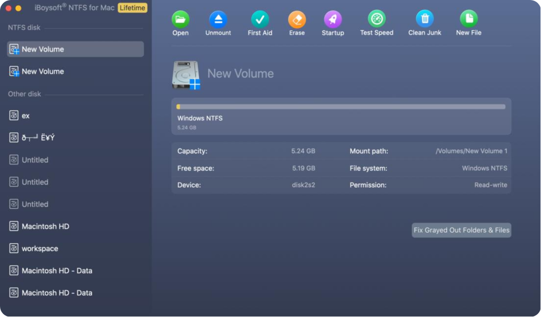 Alternative à Paragon NTFS pour Mac : iBoySoft NTFS pour Mac
