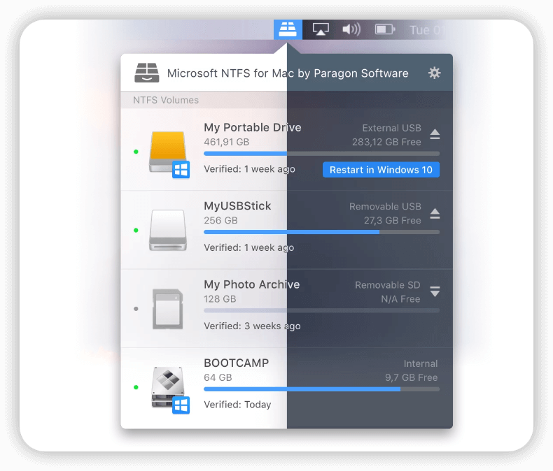 Paragon NTFS for Mac