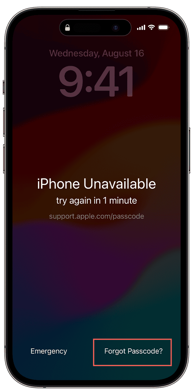 Reset Passcode on iOS 17