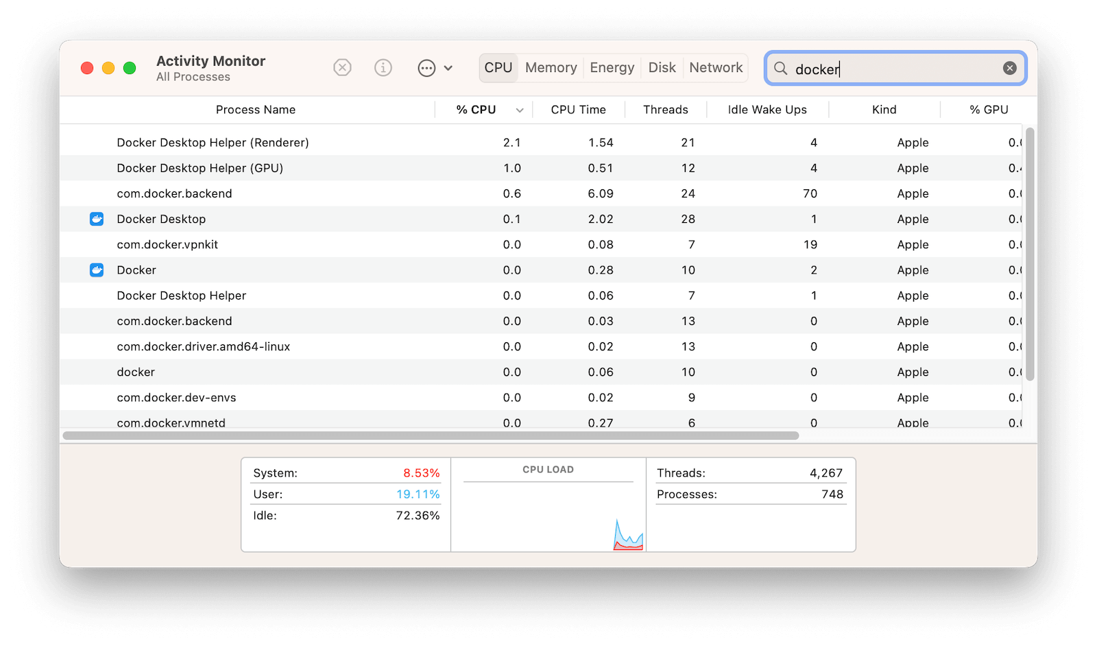Quit Docker Processes