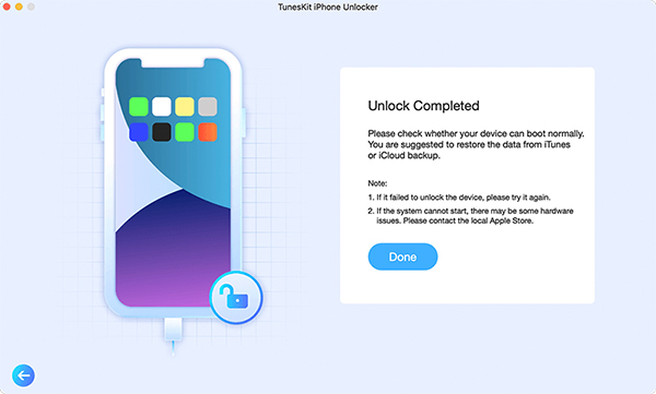 Screen Unlock Completed